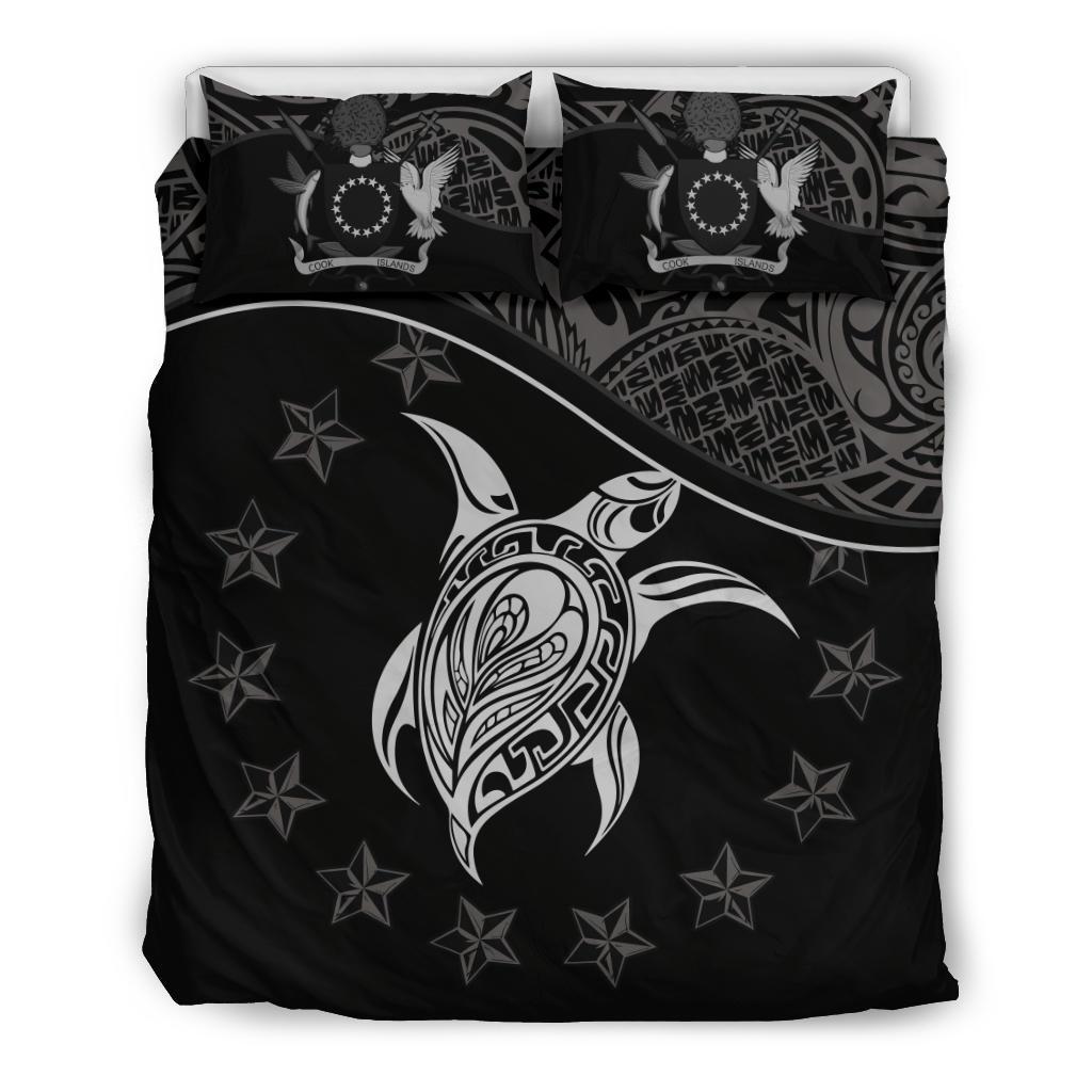 Cook Islands Bedding Set Black - Polynesian Pride