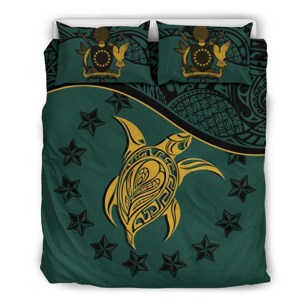 Cook Islands Bedding Set Dark Green - Polynesian Pride