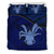 Niue Duvet Cover Set - Niue Coat Of Arms & Coconut Crab Dark Blue - Polynesian Pride