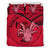 Niue Duvet Cover Set - Niue Coat Of Arms & Coconut Crab Red - Polynesian Pride