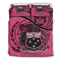 Polynesian Duvet Cover Set - Samoa Bedding Set Pink - Polynesian Pride