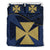 Wallis And Futuna Duvet Cover Set - Wallis And Futuna Coat Of Arms Dark Blue - Polynesian Pride