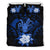 Niue Duvet Cover Set - Coconut Crab & Dark Blue Hibiscus - Polynesian Pride