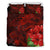 Hawaiian Hibiscus Whale Turtle Dance Polynesian Bedding Set - Red Red - Polynesian Pride