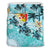 Polynesian Duvet Cover Set - Tonga Bedding Set Blue Turtle Hibiscus - Polynesian Pride