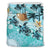 Polynesian Duvet Cover Set - Tokelau Bedding Set Blue Turtle Hibiscus - Polynesian Pride