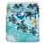 Polynesian Duvet Cover Set - Yap Bedding Set Blue Turtle Hibiscus - Polynesian Pride