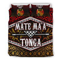 Polynesian Bedding Set - Mate Ma'a Tonga Duvet Cover Set - Polynesian Pride