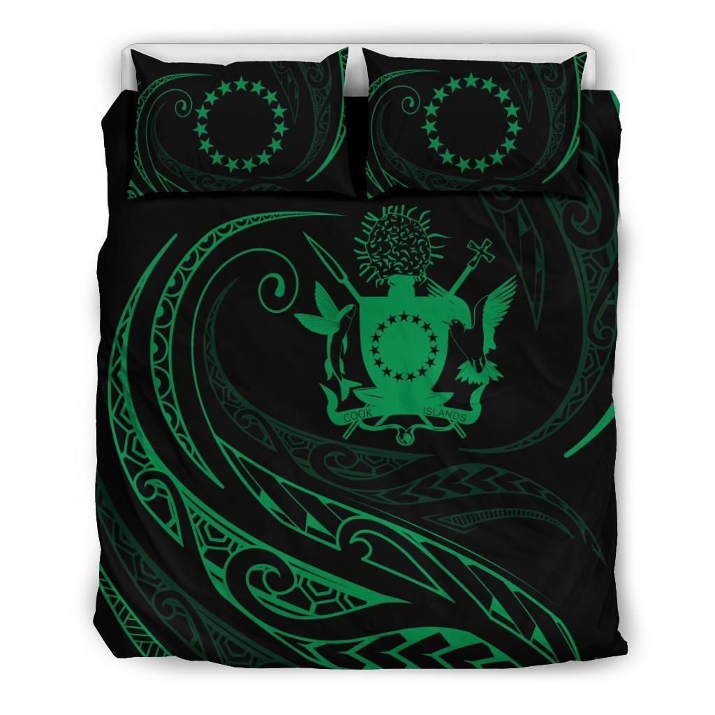 Cook Islands Bedding Set - Green - Frida Style Green - Polynesian Pride