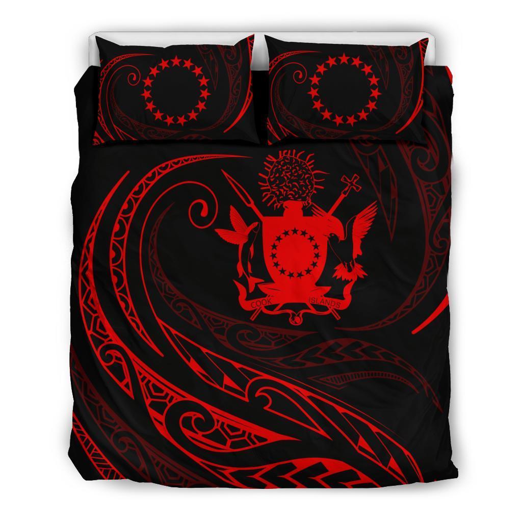 Cook Islands Bedding Set - Red - Frida Style Red - Polynesian Pride