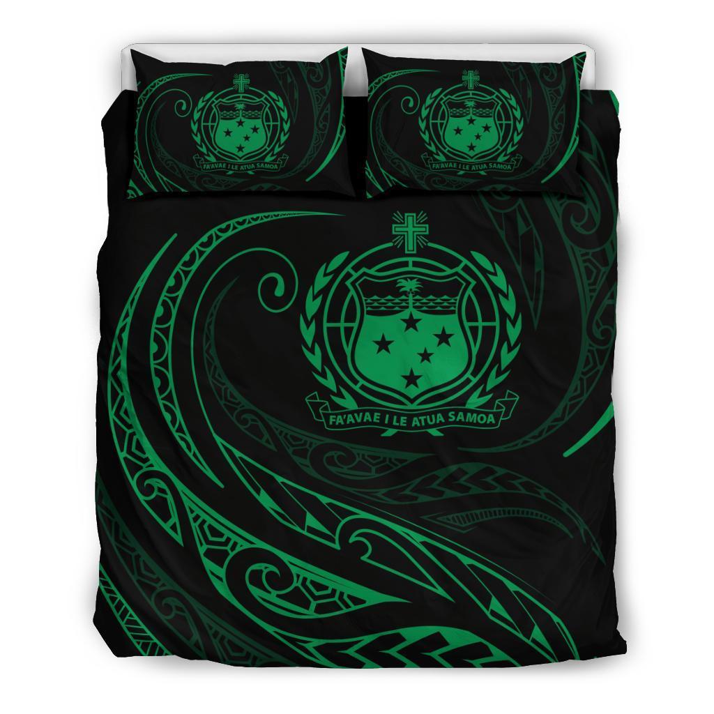 Samoa Bedding Set - Green - Frida Style Green - Polynesian Pride