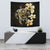 Hibiscus Plumeria Mix Polynesian Gold Turtle Tapestry Wall Tapestry 75cm*90cm Gold - Polynesian Pride