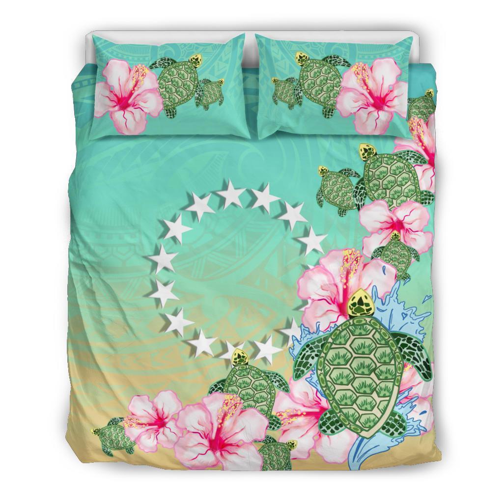 Cook Islands Bedding Set Turtle Blue - Polynesian Pride