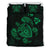 Hawaiian Map Turtle Ohana Hibicus Polynesian Bedding Set - Green Green - Polynesian Pride