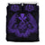 Hawaiian Map Owl Kanaka Bedding Set - Pueo Aumakua - Purple Purple - Polynesian Pride