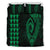 Hawaiian Kakau Fish Hook Polynesian Bedding Set - Green Green - Polynesian Pride