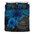 American Samoa Polynesian Duvet Cover Set - Blue Turtle - Polynesian Pride