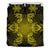 Hawaiian Turtles Tribal Mask Polynesian Bedding Set Yellow Yellow - Polynesian Pride