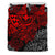 Polynesian Hawaii (Kanaka Maoli) Duvet Cover Set - Red Hibiscus Turtle Flowing - Polynesian Pride