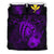 Hawaiian Map Hibiscus Kanaka Polynesian Bedding Set - Harold Turtle - Purple Purple - Polynesian Pride