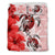 Polynesian Duvet Cover Set - Wallis And Futuna Bedding Set Polynesia Turtle Hibiscus Red Red - Polynesian Pride