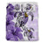 Polynesian Duvet Cover Set - Tahiti Bedding Set Polynesia Turtle Hibiscus Purple - Polynesian Pride