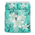 Hawaiian Plumeria Polynesian Bedding Set - Turquoise Art - Polynesian Pride