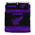 Aotearoa New Zealand Maori Bedding Set Silver Fern - Purple - Polynesian Pride