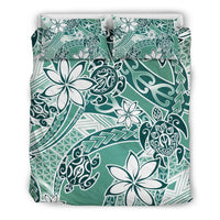 Polynesian Duvet Cover Set - Turtle Duvet Cover Set Green - Polynesian Pride