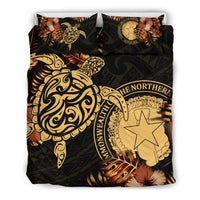 Polynesian Duvet Cover Set - Northern Mariana Islands Duvet Cover Set Turtle Lucky - Polynesian Pride