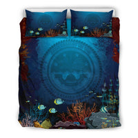 Polynesian Bedding Set - Federated States Of Micronesia Duvet Cover Set Under Sea - Polynesian Pride