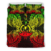 Polynesian Bedding Set - Vanuatu Duvet Cover Set Map Reggae - Polynesian Pride