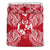 Polynesian Bedding Set - Tonga Duvet Cover Set Map Red White - Polynesian Pride