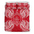 Polynesian Bedding Set - Palau Duvet Cover Set Map Red White - Polynesian Pride