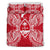 Polynesian Bedding Set - Guam Duvet Cover Set Map Red White - Polynesian Pride