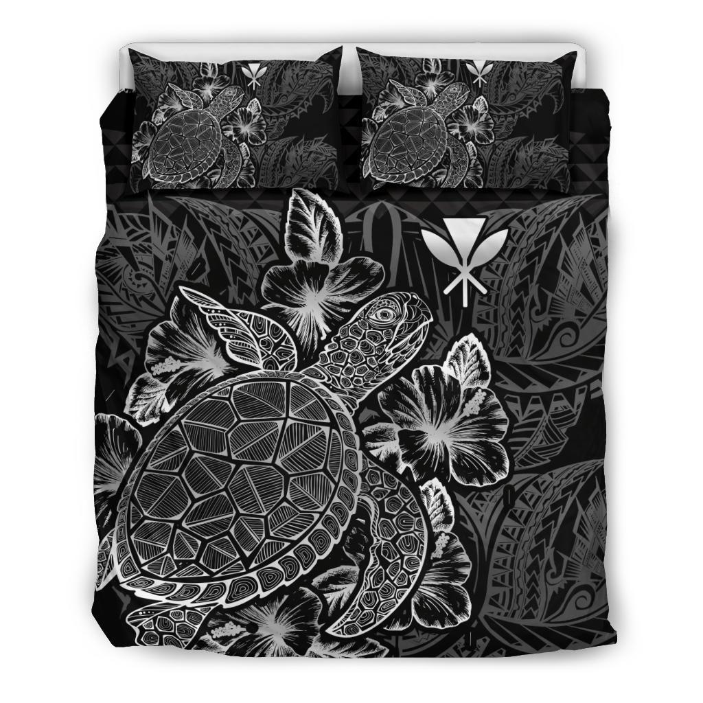 Polynesian Bedding Set - Hawaii Duvet Cover Set Black Color - Polynesian Pride