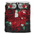 Polynesian Bedding Set - Tahiti Duvet Cover - Hibiscus and Sea Turtle (Red) - Polynesian Pride