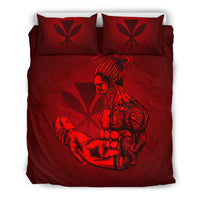 Polynesian Bedding Set Hawaii Duvet Cover Set - A Father's Love Red - Polynesian Pride