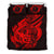 Polynesian Bedding Set - Chuuk Duvet Cover Set Father And Son Red - Polynesian Pride