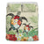 Hawaii Turtle Flowers Coconut Tree Leaf Bedding Set Beige - Polynesian Pride