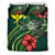 Polynesian Bedding Set - Hawaii Duvet Cover Set Green Turtle Hibiscus - Polynesian Pride