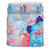 Hawaii Map Kanaka Hibiscus Polynesian Turtle Swimming Bedding Set - Sweet Dream Style Blue - Polynesian Pride