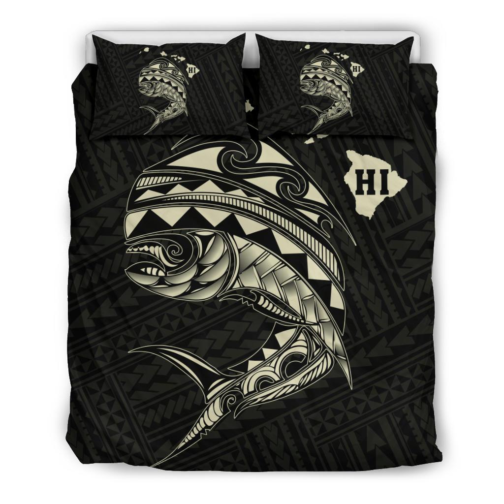 Hawaii Polynesian Mahi - Mahi Common Dolphinfish Bedding Set - Beige Beige - Polynesian Pride