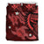 Hawaii Bedding Set - Hawaii Polynesian Turtle Hibiscus Bedding Set - Red Red - Polynesian Pride