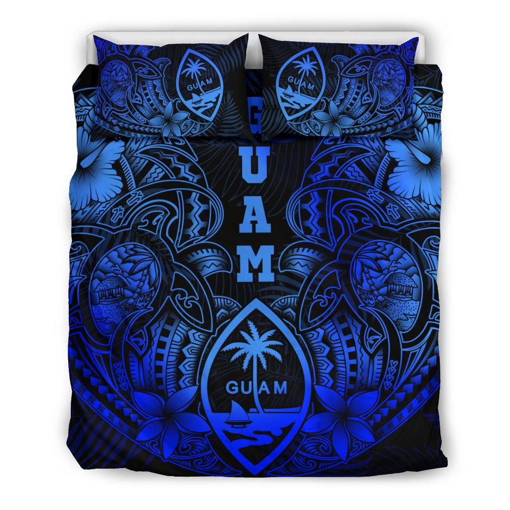 Polynesian Bedding Set - Guam Duvet Cover Sets - Blue Turtle Homeland - Polynesian Pride