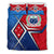 Samoa Bedding Set - Samoa Flag with Polynesian Patterns - Polynesian Pride