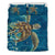 Hawaii Sea Turtle Water Color Travel Sea Bedding Set Blue - Polynesian Pride