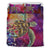 Hawaii Sea Turtle Water Color Travel Galaxy Bedding Set Red - Polynesian Pride