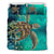 Hawaii Sea Turtle Water Color Travel Sea Bedding Set - AH - Green Green - Polynesian Pride