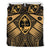 Guam Polynesian Bedding Set - Guam Gold Seal with Polynesian Tattoo - Polynesian Pride